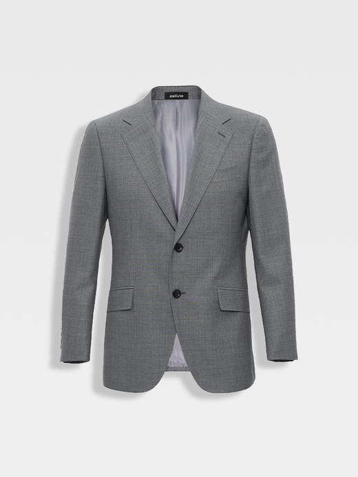 callisto仪式系列深灰色绵羊毛混纺西服 商品图0