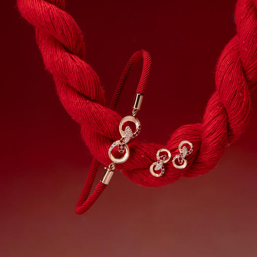 ［东方有境］18K金钻石红宝石耳饰 #蛇年新品#盘福 商品图1