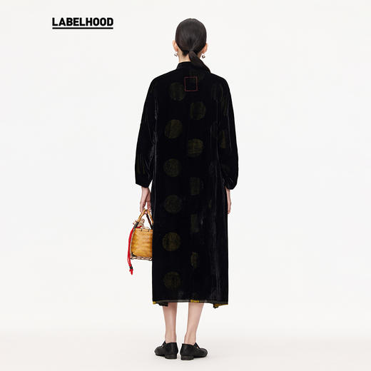 【UMA WANG X LABELHOOD】蕾虎斜襟中式连衣裙2025春夏新女装裙子 商品图3