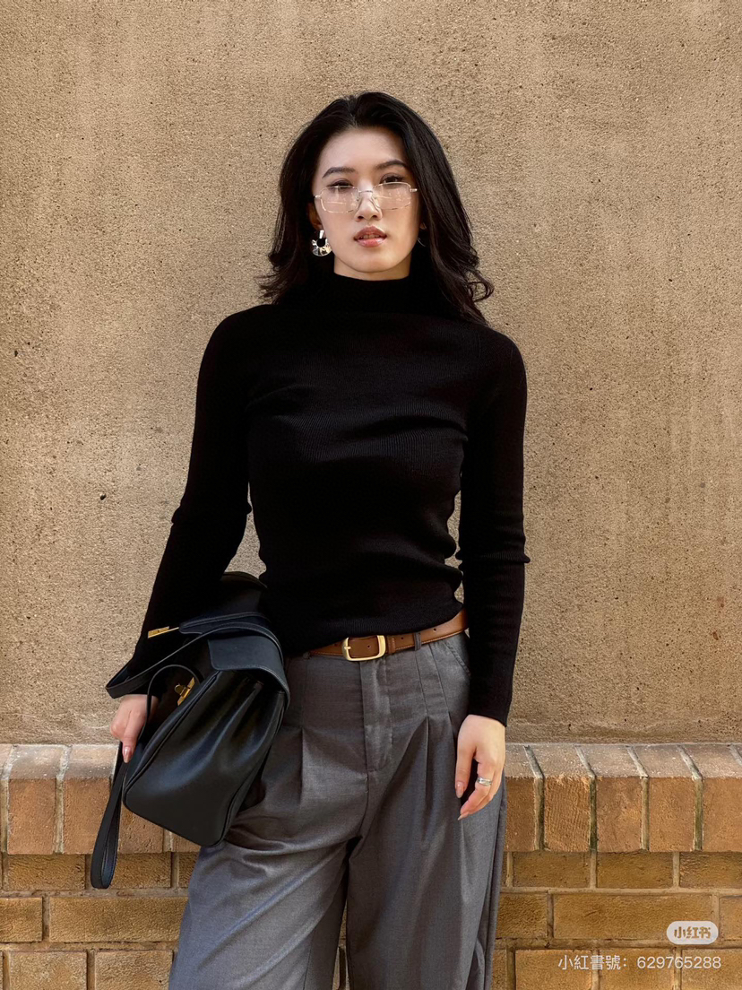 114-1镇店 亲戚工厂 th同用料 扬子羊毛纱 半高领 基础款 春秋冬 针织打底衫