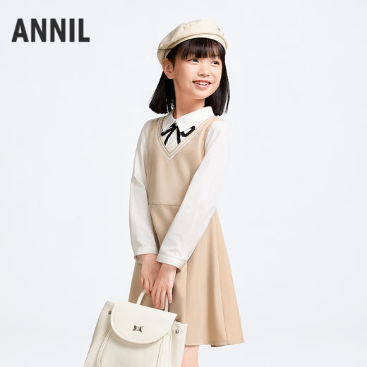 女童长袖连衣裙春季新款安奈儿童装实体店同款AG513536 商品图1