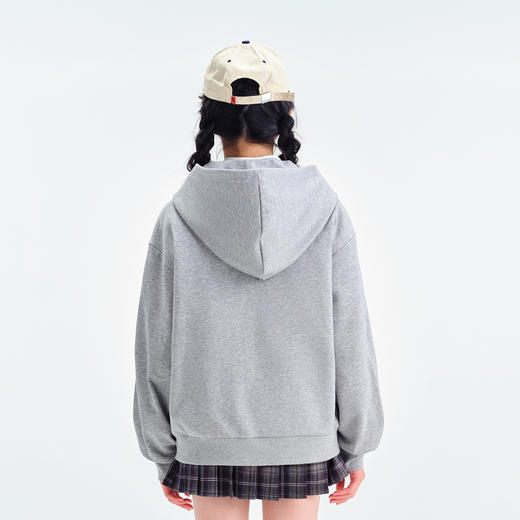 笛莎Deesha青少年女童外套2025春季女童字母刺绣连帽外套 商品图4