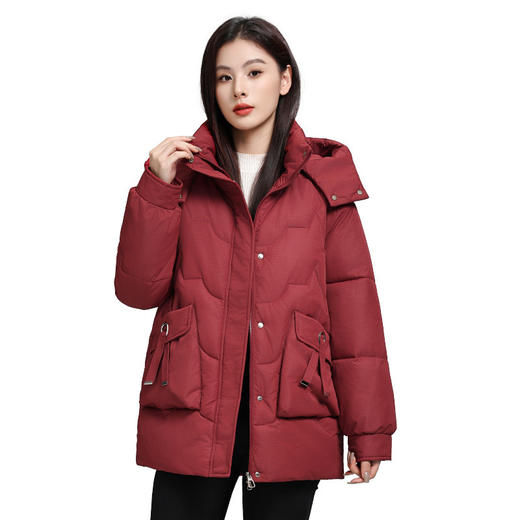 雀说新款口袋设计感加厚潮流棉衣时尚连帽百搭洋气羽绒棉服ALXY810 商品图4