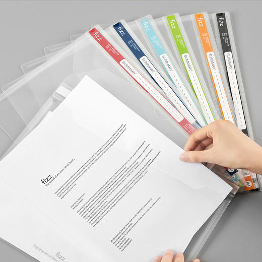 广博A4试卷分类夹&A4单层彩色科目袋/A4双层彩色科目袋&A4网纱科目袋 商品图0