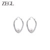 ZEGL大圈圈人造珍珠耳环女2024年新款潮圆圈耳钉高级感耳圈耳饰品 商品缩略图0