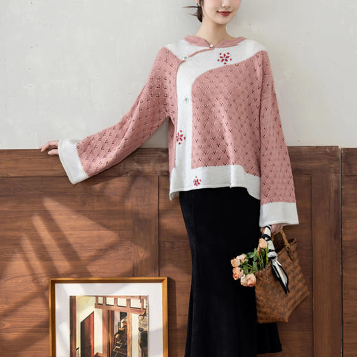 苏苏姐家风絮清汉衣手工diy棒针编织毛线团羊毛衣服材料包 商品图1