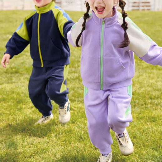 裁缝学苑TQ141立领开衫运动服套装纸样儿童女童外套裤子秋季童装衣服样板 商品图1
