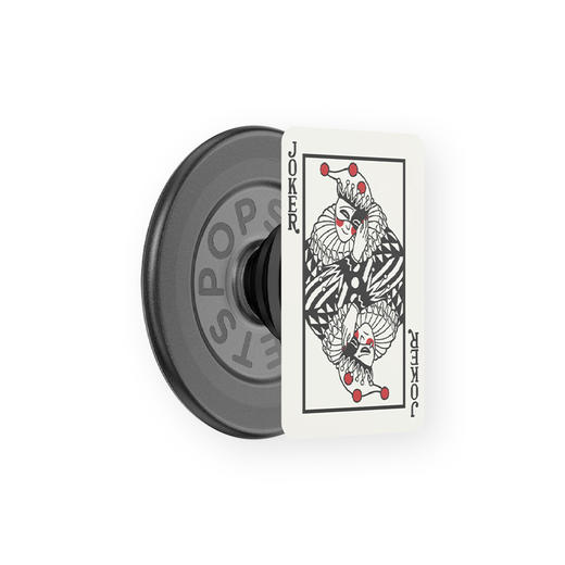 【甜】黑白Joker·MagSafe圆啪嗒 MAGSAFE磁吸手机气囊支架 Round圆啪嗒系列 撞色 扑克 商品图0