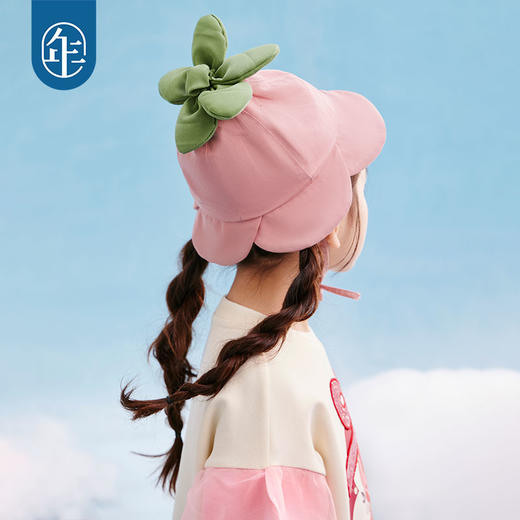 年衣童装女童原创设计喇叭花帽子2025年春季新款儿童甜美卡通遮阳帽喇叭花帽子 商品图3