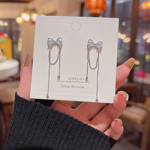 【YW】无忧购925银针长款耳钉耳饰HJ011101(截单后7天发货) 商品图6