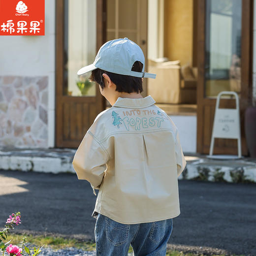 棉果果春季新品商场同款男童洋气衬衫长袖衬衣M112150225127 商品图1