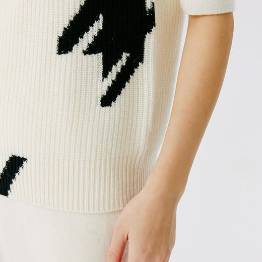 东黎 • 山羊绒女士秋冬千鸟格圆领马甲 4738 商品图12