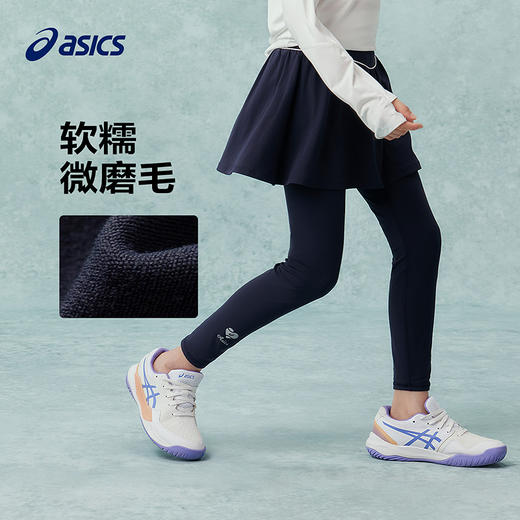 【商场同款】Asics/亚瑟士童装2025年春季新款儿童运动打底裤磨毛 商品图1