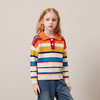 mettekids儿童100%羊绒衫2024秋冬新款男童毛衣女童彩色条纹针织 商品缩略图3