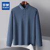 罗蒙男士春秋长袖Polo衫经典翻领百搭舒适商务长袖t恤男通勤Polo上衣 商品缩略图3