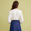 EITIE爱特爱气质V领垂坠舒适通勤直筒显瘦白衬衫上衣2025春季新款A2513509 商品缩略图4