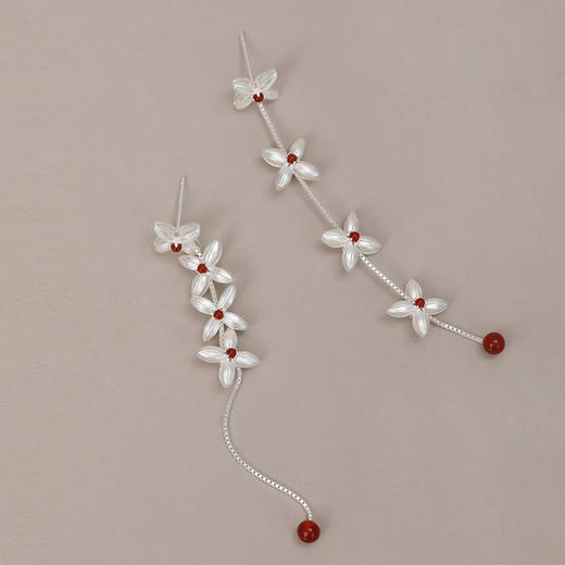 【以花迎春·以钱迎福】走花路行大运·连钱纹 红绳/项链/耳钉系列 商品图9