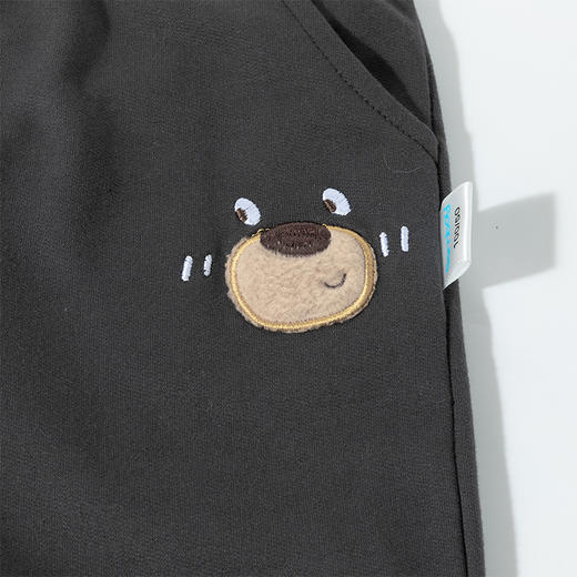 贝贝怡亲肤纯棉男童裤子25春秋简约百搭透气绵软儿童束脚休闲裤子ZB1EK020 商品图11