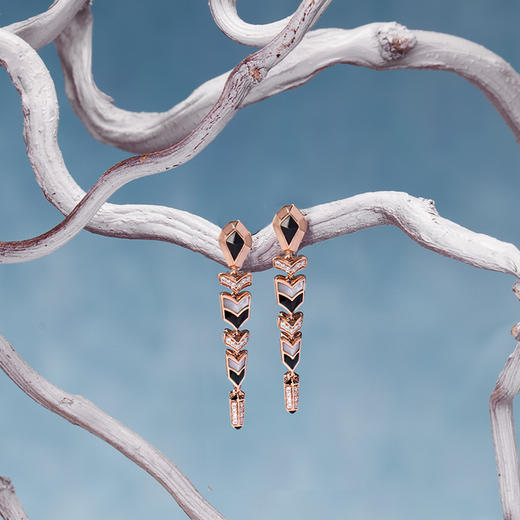 ［东方有境］18K金钻石玉髓贝壳耳饰 #蛇年新品#盘福 商品图2