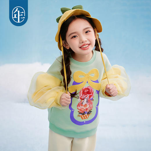 年衣童装女童原创设计喇叭花帽子2025年春季新款儿童甜美卡通遮阳帽喇叭花帽子 商品图4