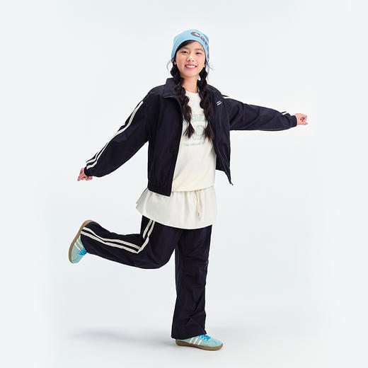 笛莎Deesha青少年女童外套2025春季女童花边织带刺绣外套 商品图1