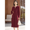 【气质优雅连衣裙】2026春季时尚简约红色A字裙5360 商品缩略图0