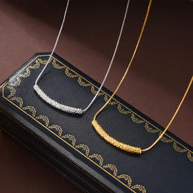 子佩集S925银【晨光夕忆】项链纯银【AE00363】原创2镀金2501