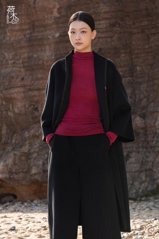 荷木HEMU丨2025新春系列「礼愿」·宽腿裤 商品图0