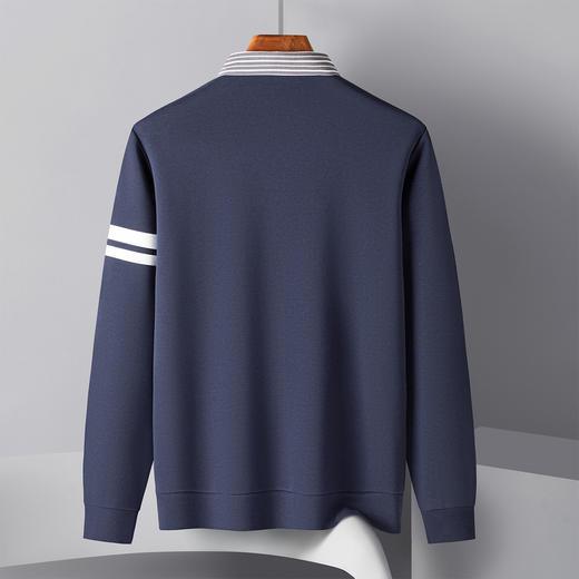 罗蒙男士秋冬针织衫休闲百搭舒适男毛衣简约通勤假两件针织衫男 商品图3