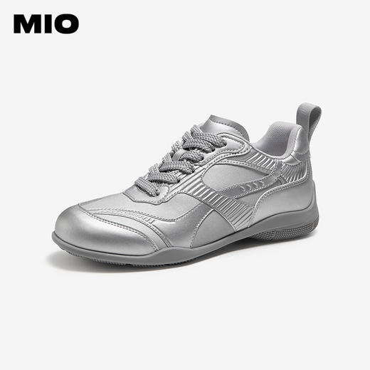 MIO米奥时尚拼色圆头系带德训鞋街头风轻便休闲女鞋M251566911 商品图1