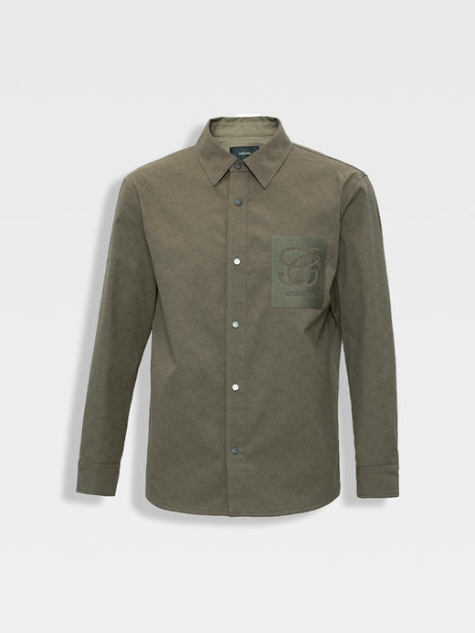 callisto绿色棉麻混纺外套 商品图0