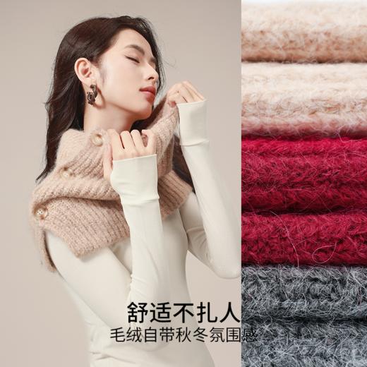 【暖妈】CMS颗里 雪雾保暖针织帽 围脖 商品图3