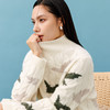 东黎 • 山羊绒女士秋冬提花半高领套衫 4585 商品缩略图6