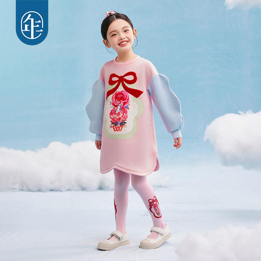 年衣童装女童袜子连体袜2025春季新款儿童百搭原创设计打底袜子萌耳花花裤袜 商品图2