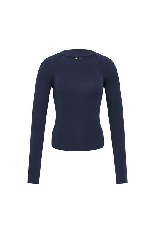 oneup一字领坎肩两件套T恤 商品图8