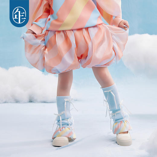 年衣儿童袜套2025年春季新款女童堆堆袜宝宝腿套中长筒小腿护膝袜子奇妙糖心筒袜 商品图4