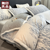 年货节！【无印良品】双面加厚雕花牛奶绒床上四件套冬季加绒被套珊瑚绒四件套 商品缩略图5