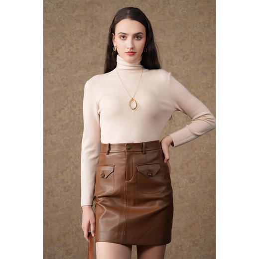 【两色可选】乔万尼100%绵羊毛高领针织衫EM4M693 商品图2