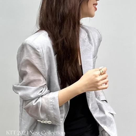 顺丰包邮42756洛诗琳新款醋酸羊毛提花老钱休闲西装61121 商品图0