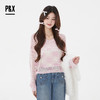 P&X设计师女装 新款甜美百搭镂空两件套短款上衣825115101 粉色 商品缩略图0