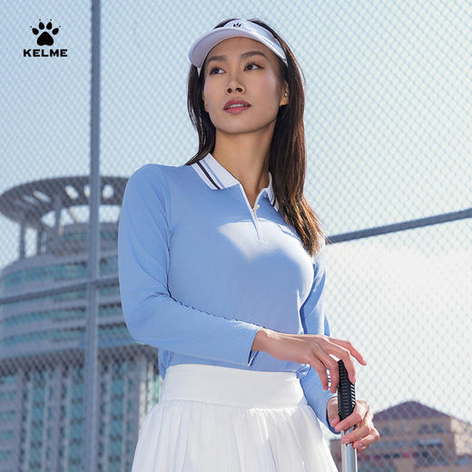 卡尔美春季新款一拍即合系列女士长袖POLO衫 商品图0