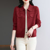 CC-BSM-719春秋小个子针织外套女士2025新款翻领短款洋气毛衣开衫拉链上衣 商品缩略图0