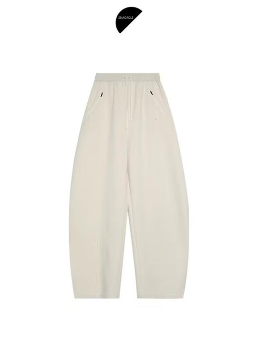 半圆/D24401594/加绒加厚休闲裤子女空气层弯刀裤 商品图3