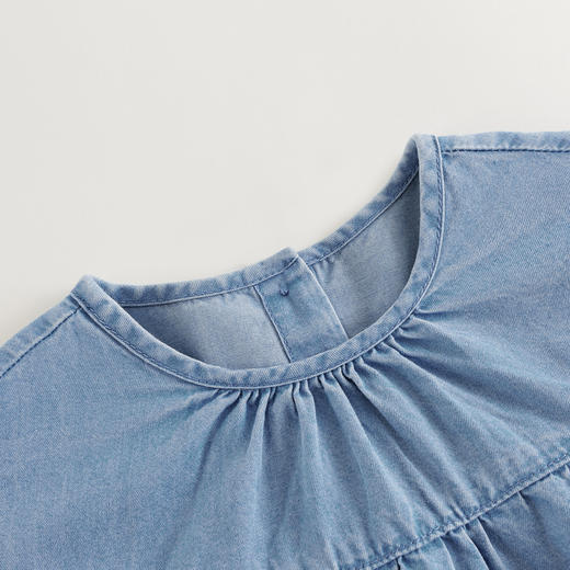 马克珍妮女童复古文艺牛仔连衣裙 儿童裙子2025年春装新款250205 商品图4