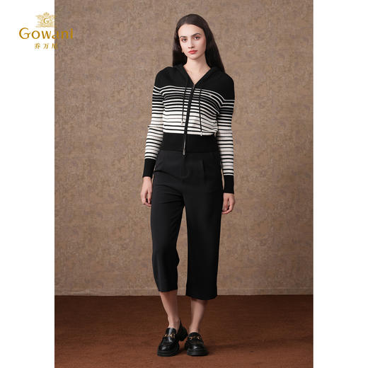 乔万尼阔腿裤女秋冬新款高腰厚实保暖小个子宽松EF4F130 商品图1