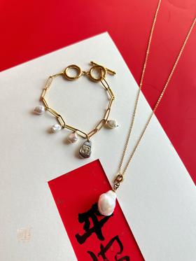 万能扣巴洛克珍珠吊坠+本色·巴洛克手链