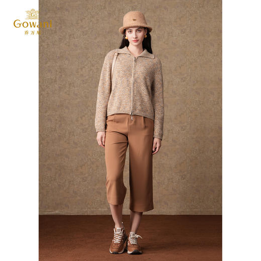 乔万尼阔腿裤女秋冬新款高腰厚实保暖小个子宽松EF4F130 商品图8