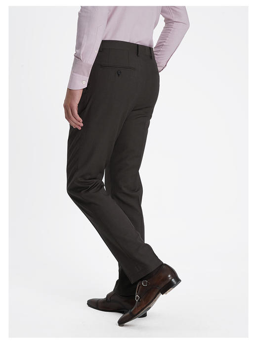 callisto松弛系列咖色绵羊毛西裤 商品图4