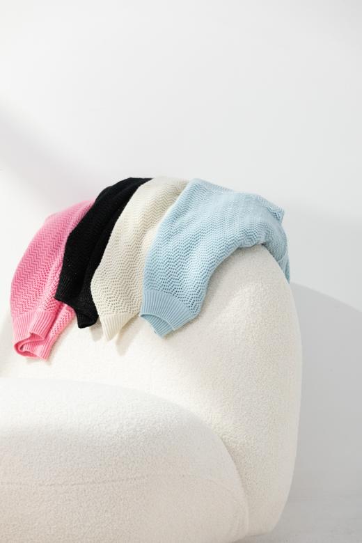 不经意的高级感 | 100纯羊绒细闪春款圆领针织上衣 商品图4