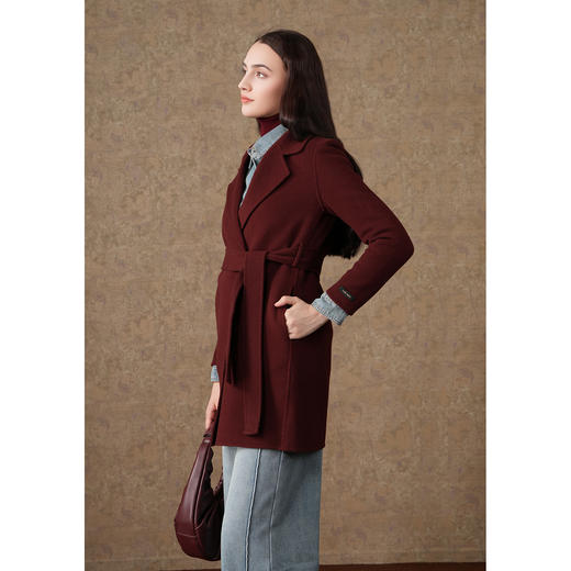 乔万尼重磅绵羊毛羊绒大衣双面尼外套EF4A159 商品图1